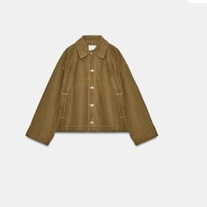 Zara Waxed Cape Jacket